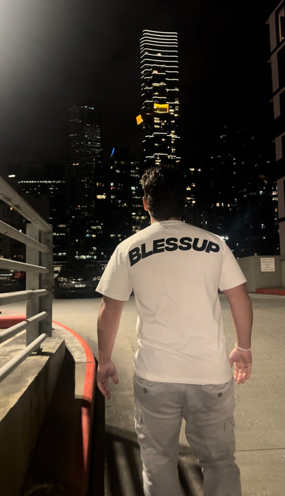 Slim Fit BlessUp Tee White