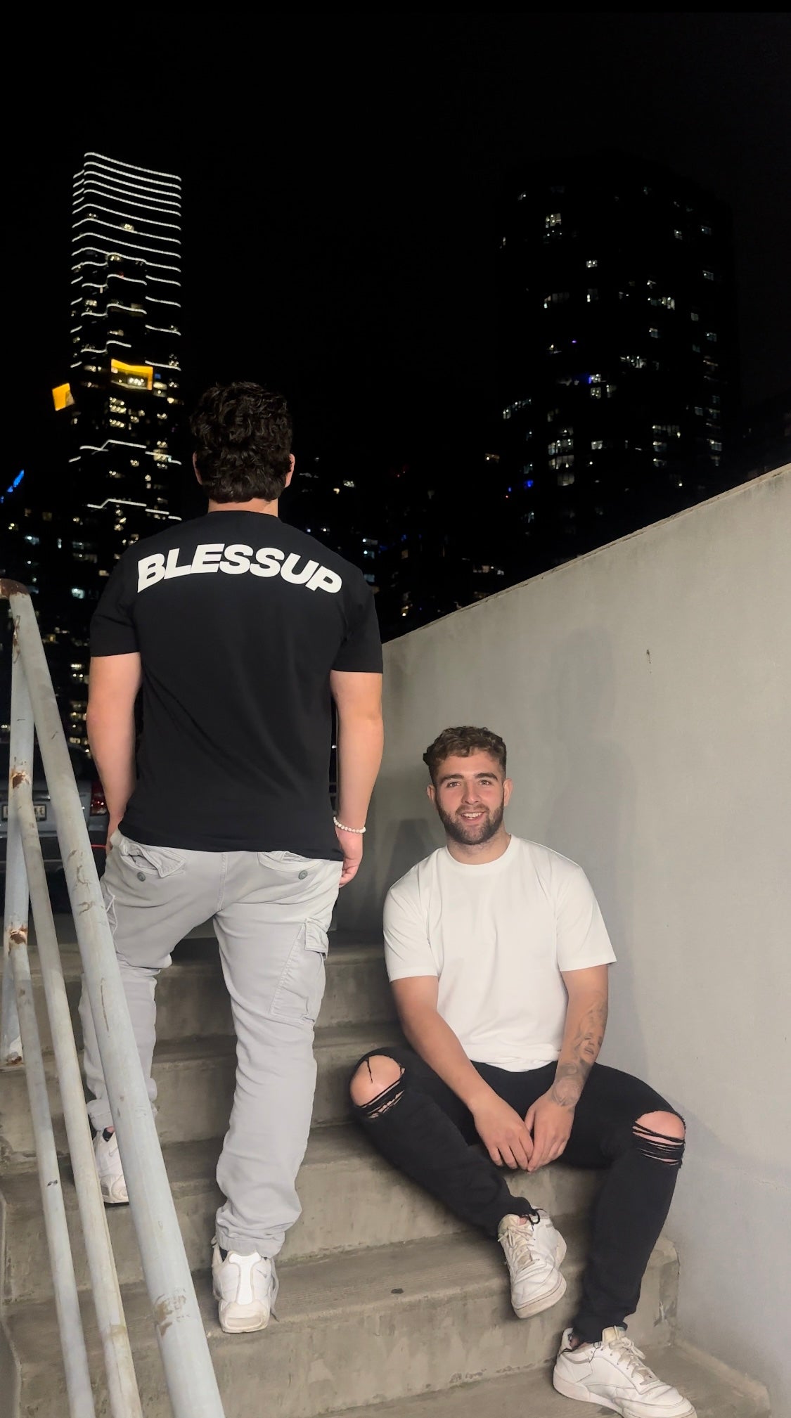 Slim Fit BlessUp Tee White